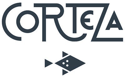 Corteza at Sendero logo.