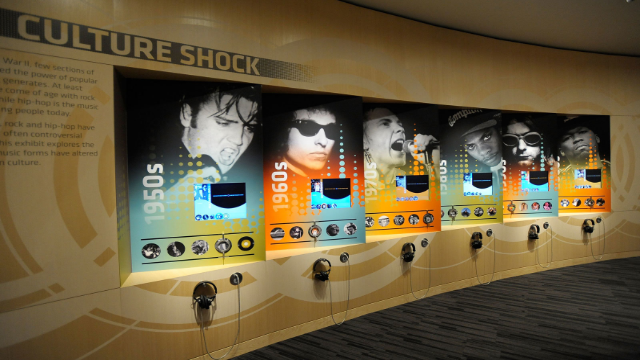 A Grammy Museum exhibit of music and culture through the decades.
